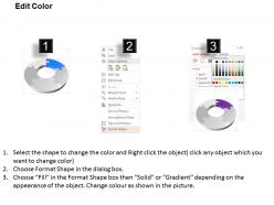 Xm five staged circular puzzle process chart with icons powerpoint template