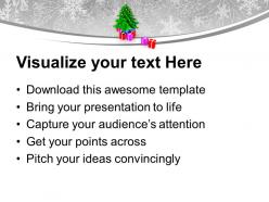 Xmas tree with colored gifts powerpoint templates ppt themes and graphics 0113