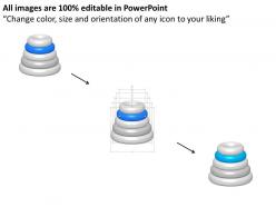 Xq five staged ring stack diagram with icons powerpoint template