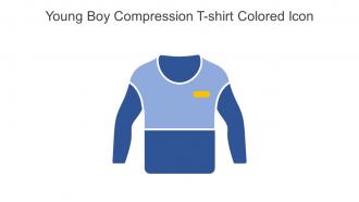 Young Boy Compression T Shirt Colored Icon In Powerpoint Pptx Png And Editable Eps Format