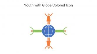 Youth With Globe Colored Icon In Powerpoint Pptx Png And Editable Eps Format