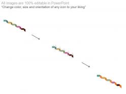 Zigzag timeline with years for marketing agenda powerpoint slides