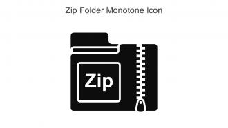 Zip Folder Monotone Icon In Powerpoint Pptx Png And Editable Eps Format