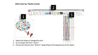 0914 business plan loudspeaker with icons dialogue box image slide powerpoint template