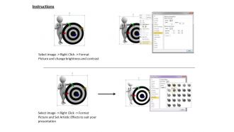 1013 3d man explaining goals and target ppt graphics icons powerpoint