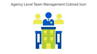 Agency Level Team Management Colored Icon In Powerpoint Pptx Png And Editable Eps Format
