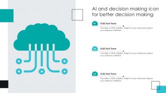 AI And Decision Making Icon For Better Decision Making Ppt Sample