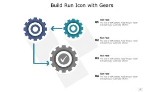 Build Run Icon With Gears Management Methodology Framework Technology Transformation