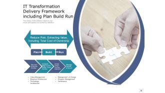 Build Run Icon With Gears Management Methodology Framework Technology Transformation
