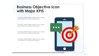 Business Objective Icon Financial Management Arrow Achievement Roadmap