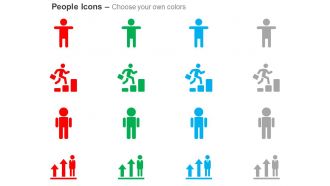 Businessman moving towards success startup ppt icons graphics