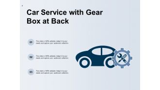 Car Service Sign Icon On Blue Glossy Square Web Button Gear Box