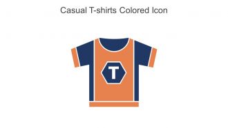 Casual T Shirts Colored Icon In Powerpoint Pptx Png And Editable Eps Format