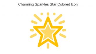 Charming Sparkles Star Colored Icon In Powerpoint Pptx Png And Editable Eps Format