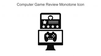 Computer Game Review Monotone Icon In Powerpoint Pptx Png And Editable Eps Format