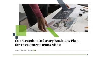 Construction industry business plan for investment icons slide complete deck