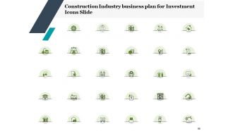 Construction industry business plan for investment icons slide complete deck