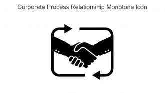 Corporate Process Relationship Monotone Icon In Powerpoint Pptx Png And Editable Eps Format