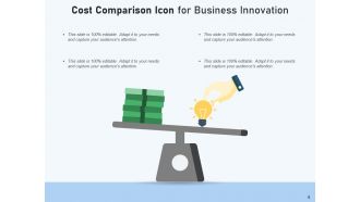 Cost Comparison Icon Business Innovation Entrepreneur Product Healthcare Insurance
