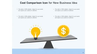 Cost Comparison Icon Business Innovation Entrepreneur Product Healthcare Insurance