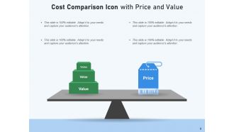 Cost Comparison Icon Business Innovation Entrepreneur Product Healthcare Insurance