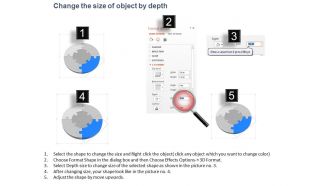 Cq four staged circle of puzzle and icons for problem solving powerpoint template
