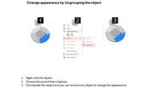 Cq four staged circle of puzzle and icons for problem solving powerpoint template