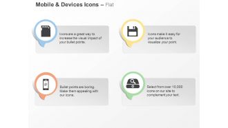 Data sim floppy disk at rate with mobile searching server ppt icons graphics