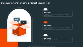 Discount Offers For New Product Launch Icon