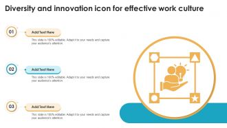 Diversity And Innovation Icon For Effective Work Culture