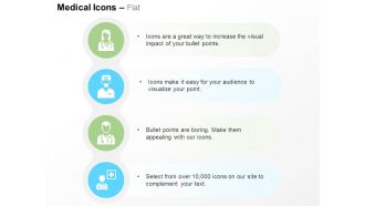 Doctor female male surgeon healthcare specialist ppt icons graphics