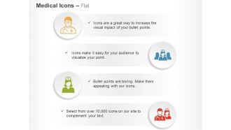 Doctor nurse midwife medical support staff ppt icons graphics