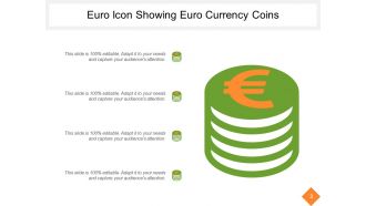Euro Icons Showing Euro Currency With Arrows