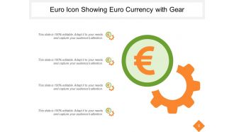 Euro Icons Showing Euro Currency With Arrows