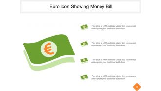 Euro Icons Showing Euro Currency With Arrows