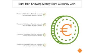 Euro Icons Showing Euro Currency With Arrows