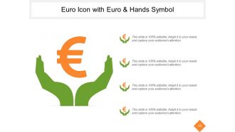 Euro Icons Showing Euro Currency With Arrows
