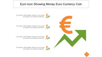 Euro Icons Showing Euro Currency With Arrows