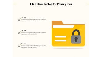 File folder locked for privacy icon