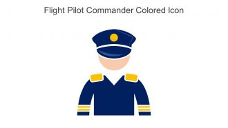 Flight Pilot Commander Colored Icon In Powerpoint Pptx Png And Editable Eps Format