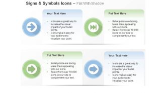 Four unidirectional arrows process flow ppt icons graphics