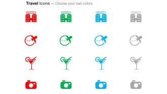 Global travel hotel drink photo ppt icons graphics