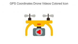 GPS Coordinates Drone Videos Colored Icon In Powerpoint Pptx Png And Editable Eps Format