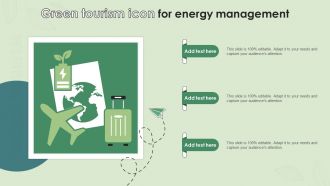 Green Tourism Icon For Energy Management