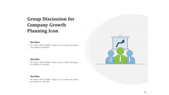 Group Discussion Icon Growth Planning Communicate Business Objectives