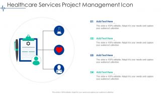 Healthcare Services Project Management Icon