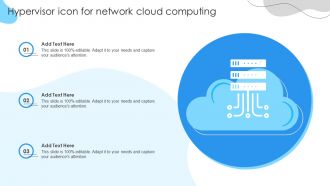 Hypervisor icon for network cloud computing