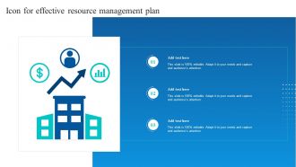Icon For Effective Resource Management Plan