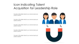 Icon indicating talent acquisition for leadership role