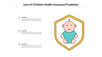 Icon of children health insurance protection